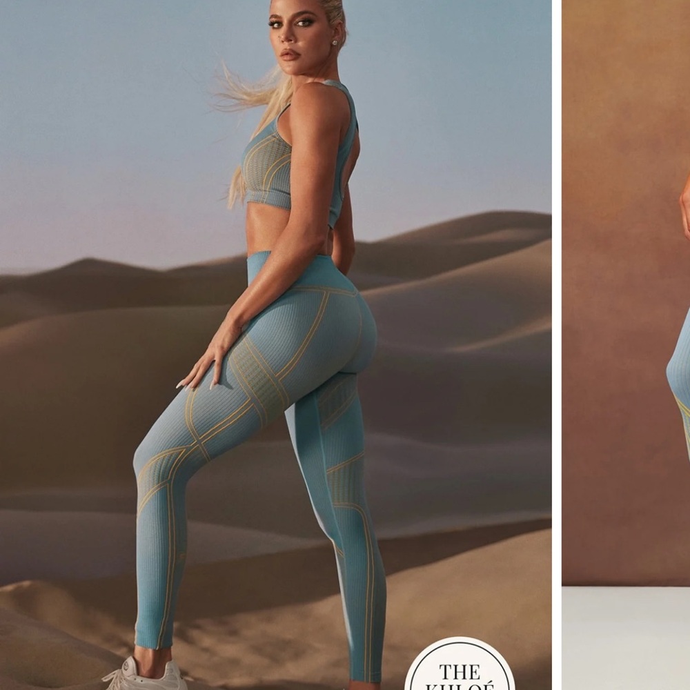 FABLETICS Seamless Low Impact Open Back Bra and Leggings SET